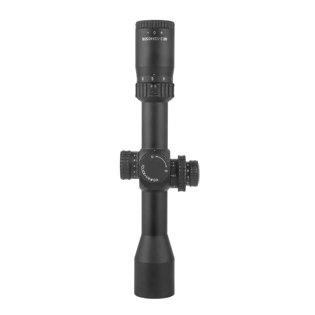 T - EAGLE AR 2 - 12X40 SFIR Compact Optical Sight Tactical Riflescope - True Vision Tactical - AR 2-12X40SFIR