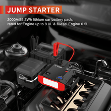 Load image into Gallery viewer, UTRAI Jstar 5 24000mAh Car Jump Starter Power Pack w/ Air Compressor - True Vision Tactical - JSTAR-5