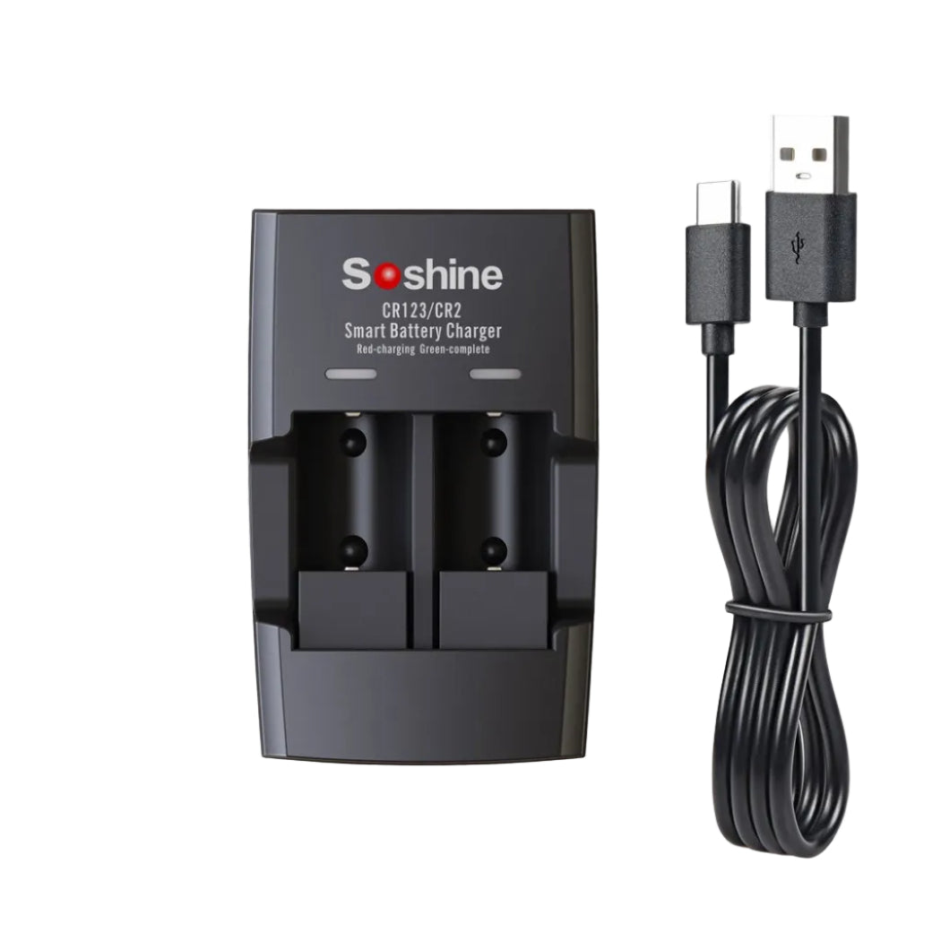 Soshine CR123/CR2 16340 17335 14250 Intelligent LIFEPO4 Battery Charger