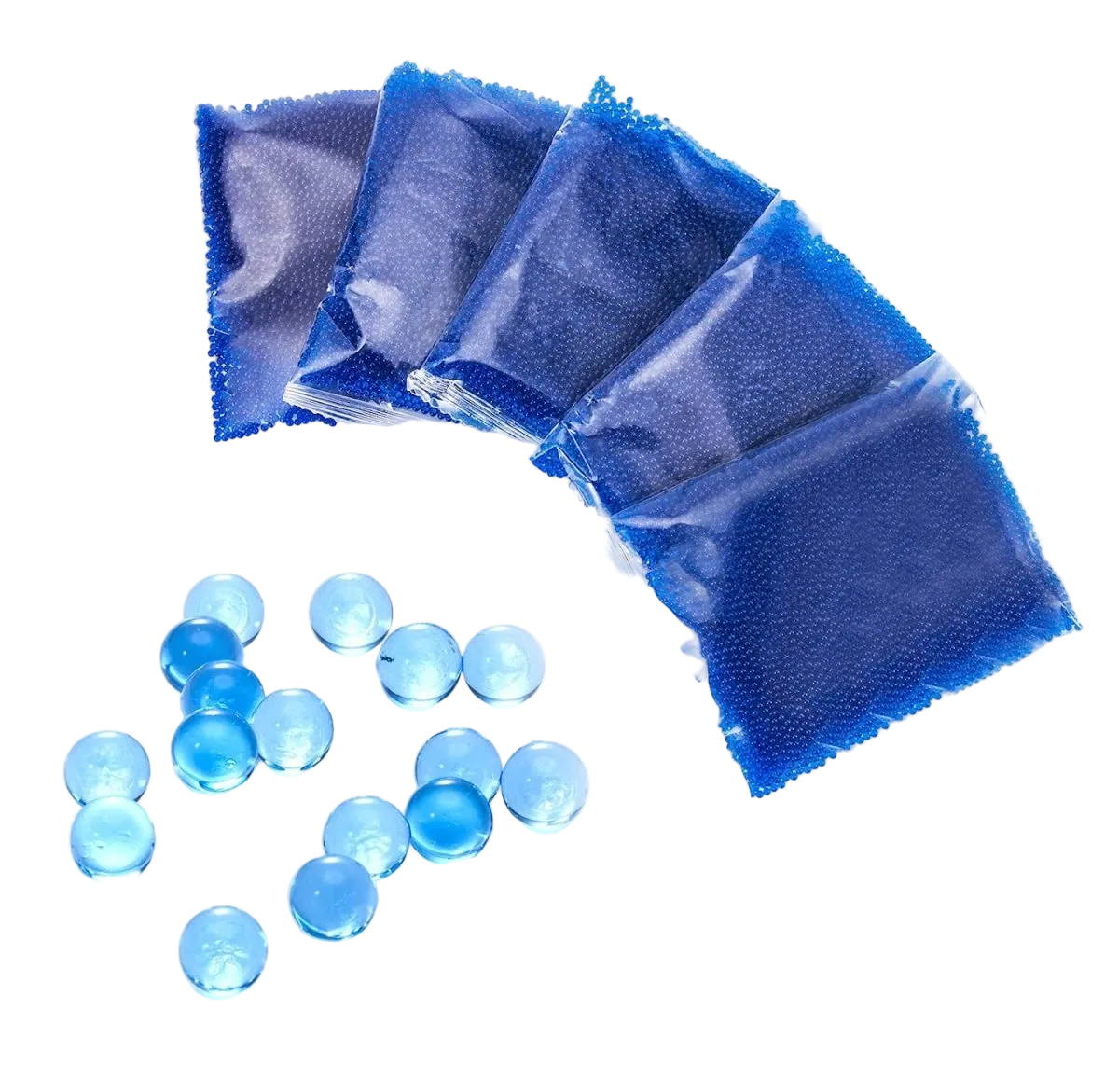 7 - 8mm Hardened Gel Balls Blue Gels - 50,000pcs - True Vision Tactical - 665871699823