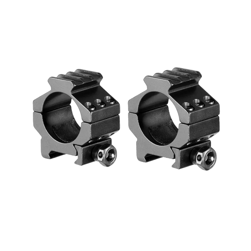 FOCUS 30mm Heavy-Duty Low-Profile  3 Bolt Ring Bracket Mount Set