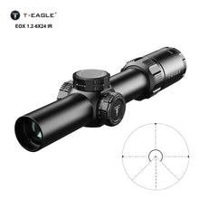 Load image into Gallery viewer, T - EAGLE EOX 1.2 - 6X24 IR Tactics First Focus Plane Optics Scope - True Vision Tactical - EOX 1.2-6X24IR-BK
