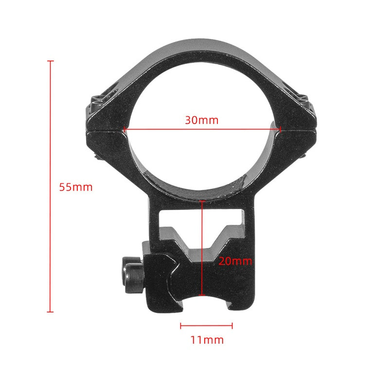 FOCUS Heavy Duty 30mm (1.18") Scope Ring Mount – 11mm Dovetail