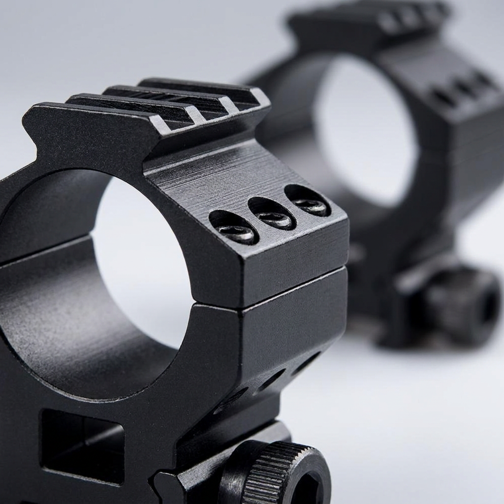 FOCUS 30mm Heavy-Duty High-Profile 3 Bolt Ring Bracket Mount Set