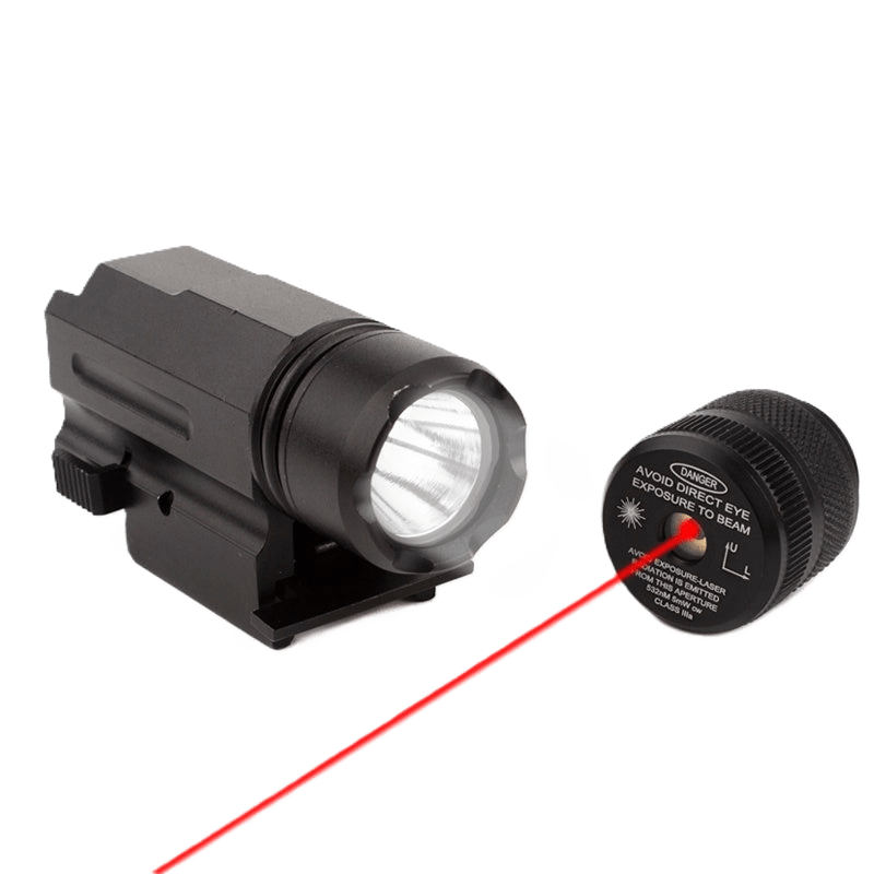 Bosait Changeable-Head Red Dot Laser Sight + LED Flashlight Combo (2 Heads Included) - True Vision Tactical - Bst-12-RLWF