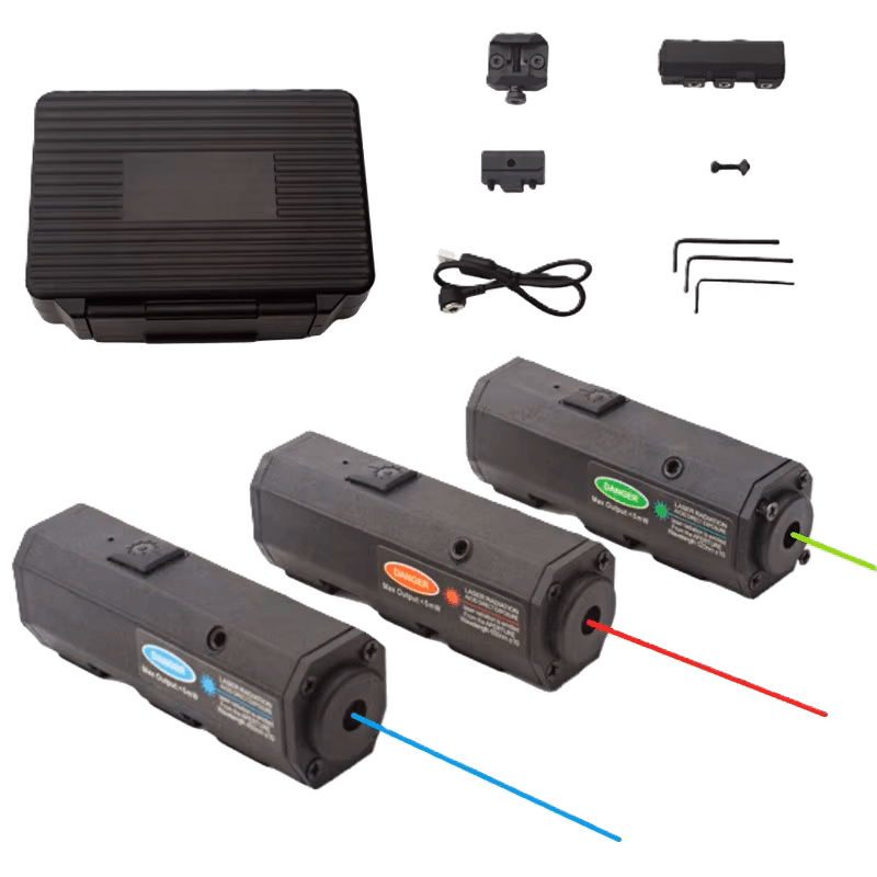 Bosait Rechargeable Blue Dot Laser Sight – 20mm Picatinny + M-LOK Mounts Included - True Vision Tactical - Bst-B-20MM&ML0CK