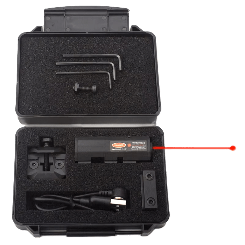 Bosait Rechargeable Red Dot Laser Sight – 20mm Picatinny + M-LOK Mounts Included - True Vision Tactical - Bst-R-20MM&ML0CK