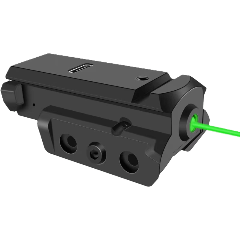 Bosait USB‑C Rechargeable Green Laser Sight - True Vision Tactical - Bst-08P-G-USB