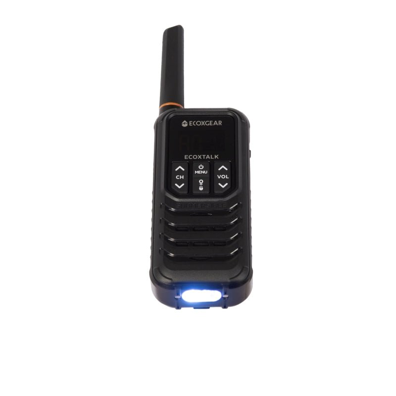 EcoXgear ECOXTALK EXG200 2 - Watt IP67 Handheld UHF Radio Twin Pack - 13km - True Vision Tactical - ECXG2002