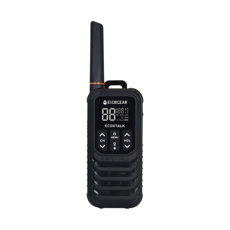 EcoXgear ECOXTALK EXG200 2 - Watt IP67 Handheld UHF Radio Twin Pack - 13km - True Vision Tactical - ECXG2002