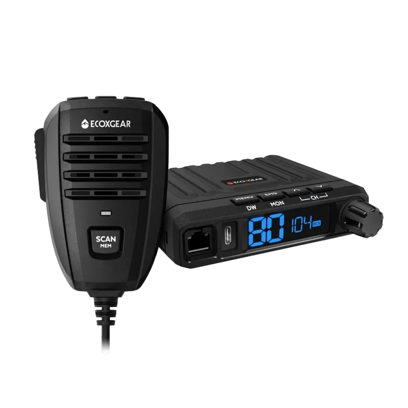EcoXgear EXG1000 5 - Watt Compact Fixed Mount UHF Radio with USB - C Port - True Vision Tactical - ECX1000