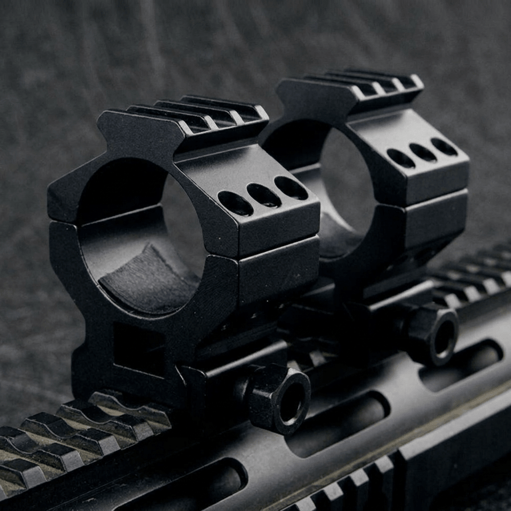 FOCUS 30mm Heavy-Duty High-Profile 3 Bolt Ring Bracket Mount Set - True Vision Tactical - MD3014