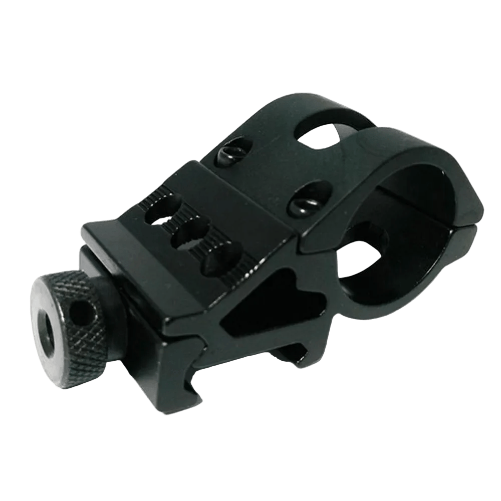 FOCUS Low-Profile 25.4mm (1") Side Offset Ring Mount for Flashlights &amp; Accessories (21mm Rail) - True Vision Tactical - T2008