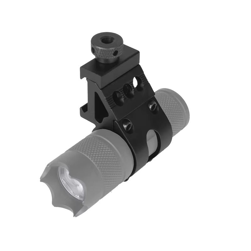 FOCUS Low-Profile 25.4mm (1") Side Offset Ring Mount for Flashlights &amp; Accessories (21mm Rail) - True Vision Tactical - T2008