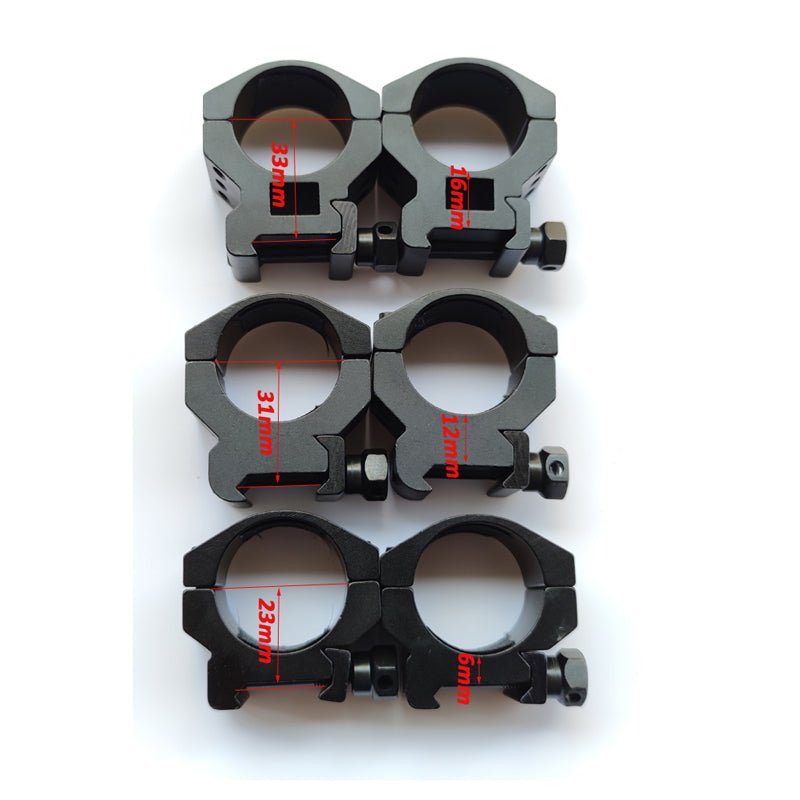 FOCUS Low Profile 3 Bolts Heavy Duty 30mm Scope Ring Mount Set - True Vision Tactical - B267L