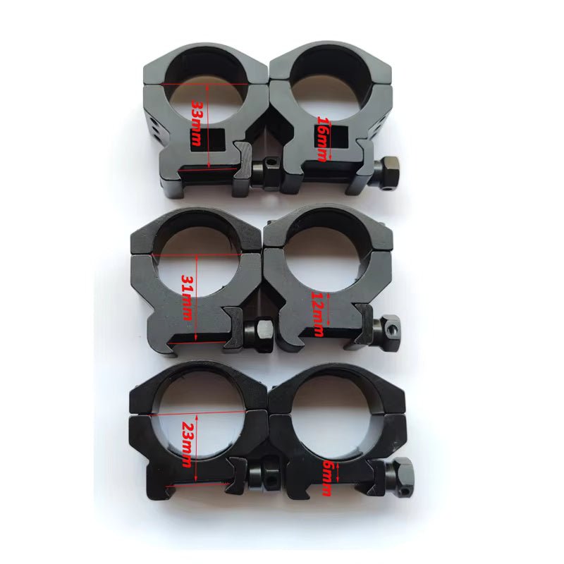 FOCUS Medium Profile Heavy Duty 30mm Scope Ring Mount Set - True Vision Tactical - B267M