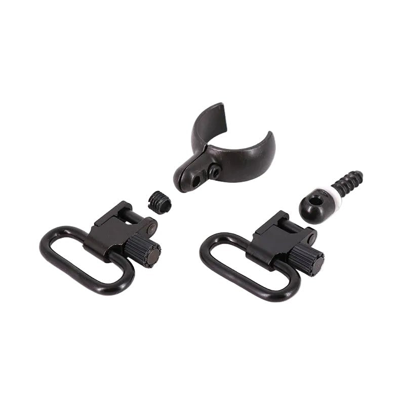 Focus Quick-Detach Sling Swivel Stud 0.826" Barrel Band Set With 1" Loops & Wood Screw - True Vision Tactical - BD04A