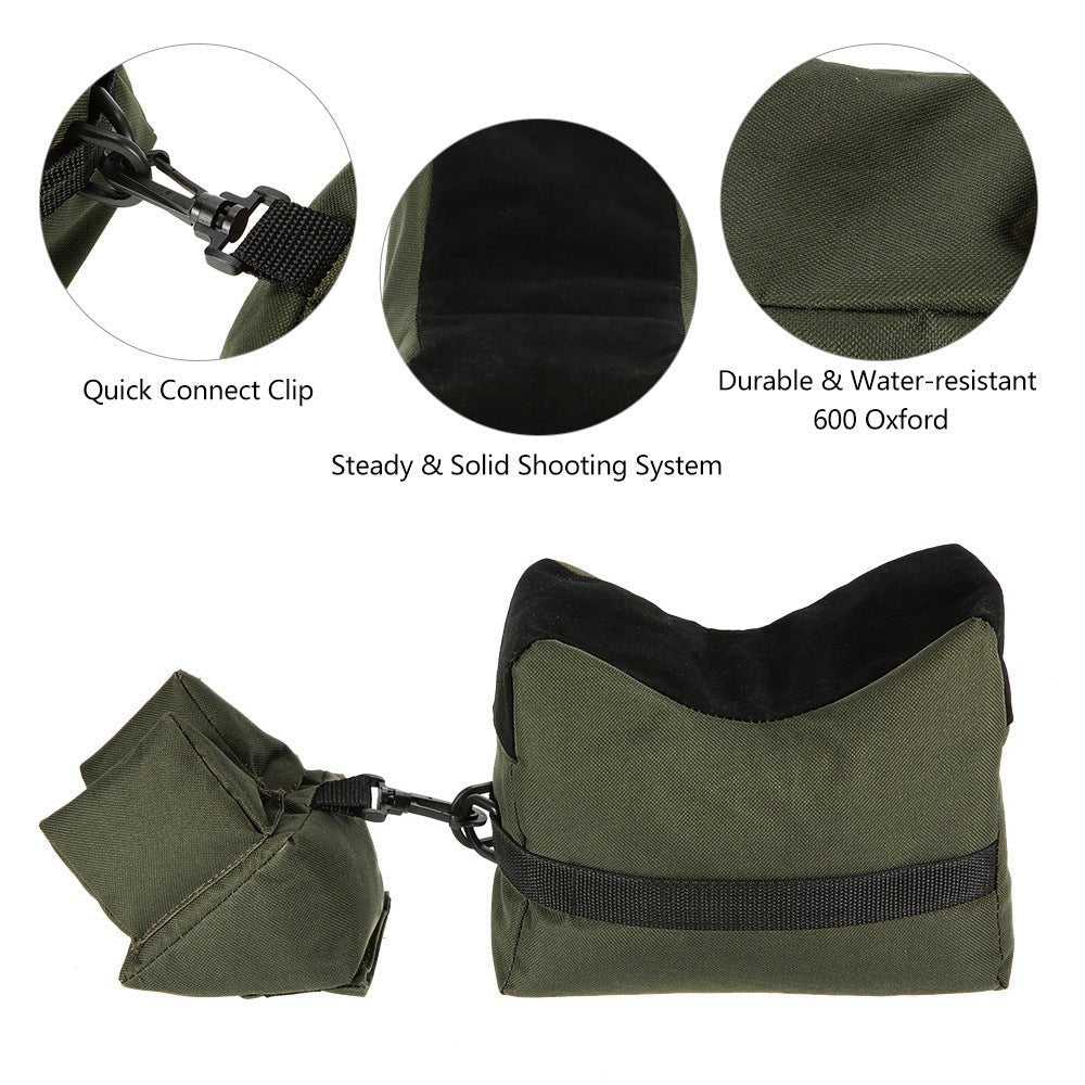 Front & Rear Shooting Rest Bag Set - Green - True Vision Tactical - C088G