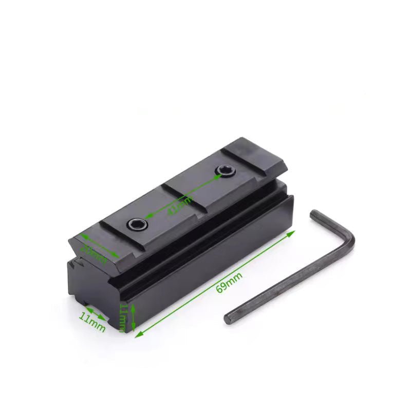 FUCUS 11mm Dovetail to 20mm Picatinny/Weaver Rail Adapter Mount - True Vision Tactical - R57