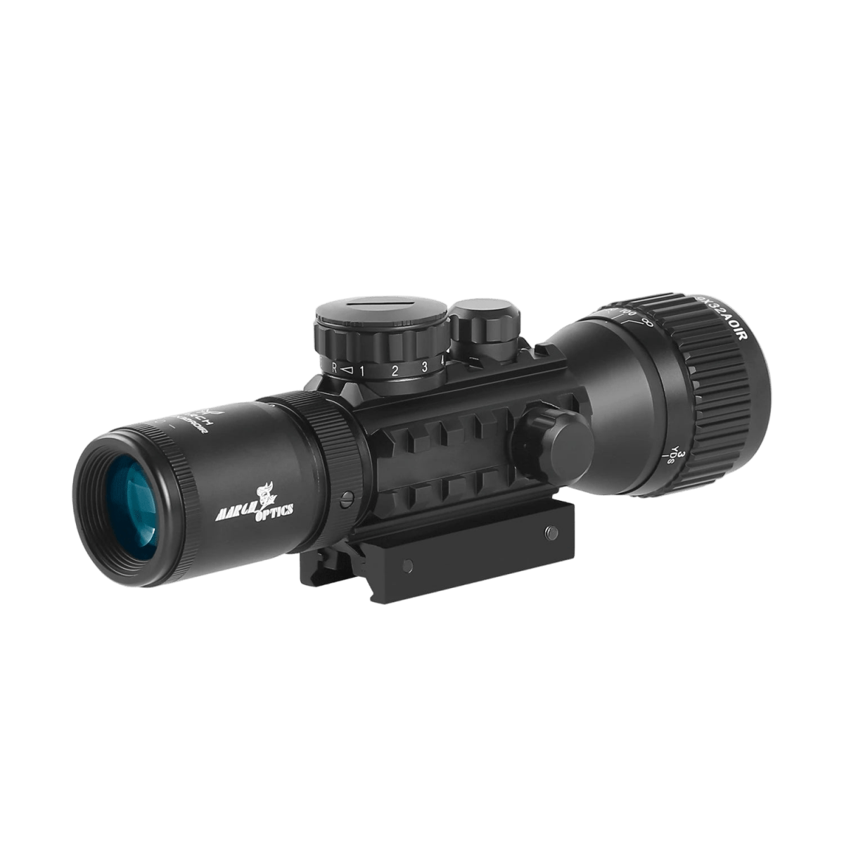 MARCH AMG HK 3 - 9x32 AOIR Optic Rifle Scope - True Vision Tactical - 671891922285