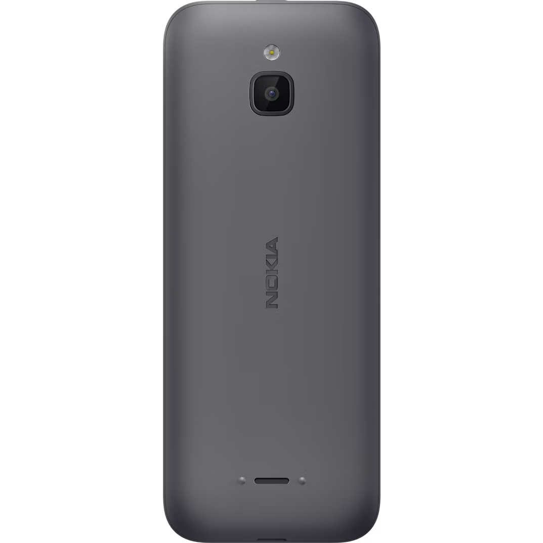 Nokia 6300 4G Charcoal — Dual SIM, Wi‑Fi, GPS, KaiOS