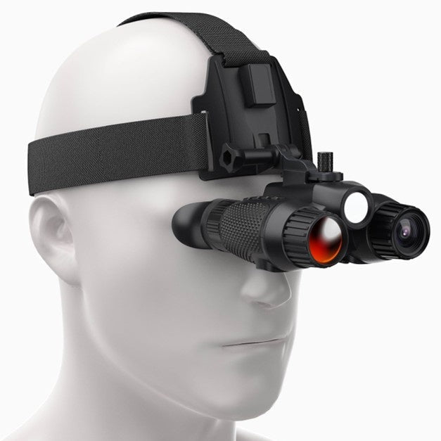 NV8100 HD 4K Dual-Screen Naked‑Eye 3D Night Vision Binoculars with Head Mount - True Vision Tactical - NV8100