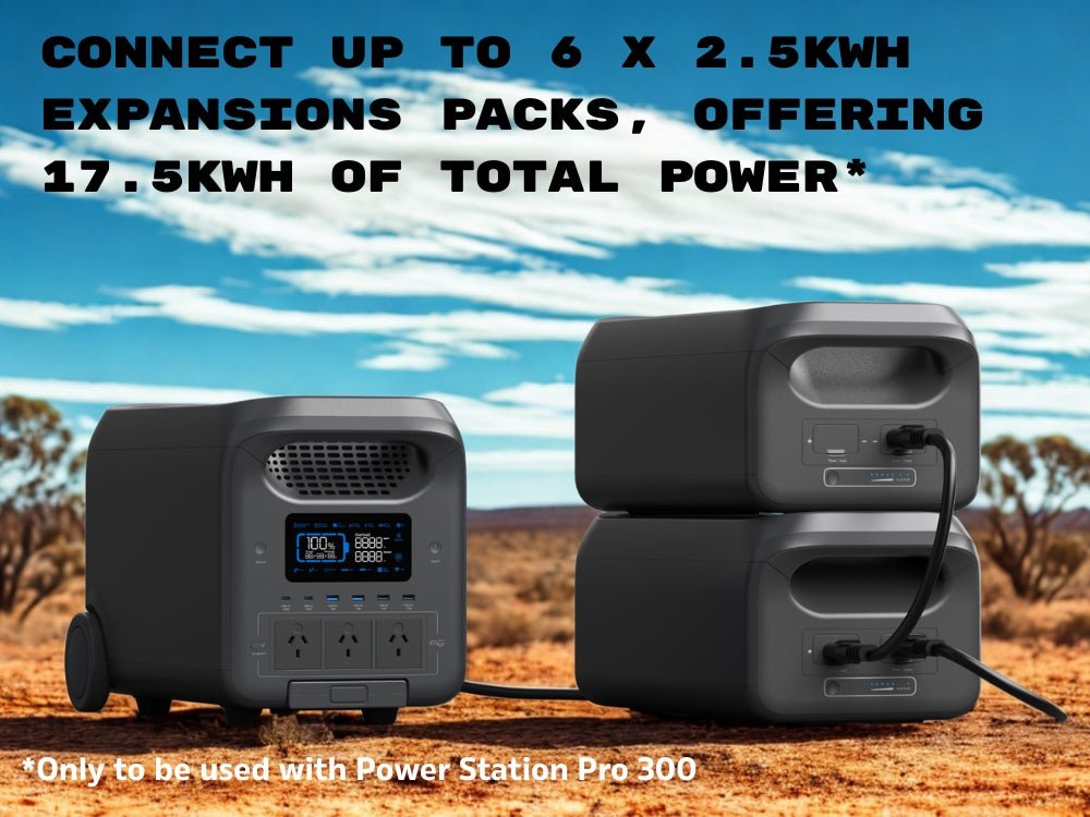 PowerGuard Power Station Pro Expansion Pack 2.5kWh - True Vision Tactical - PGPS3000-EXP