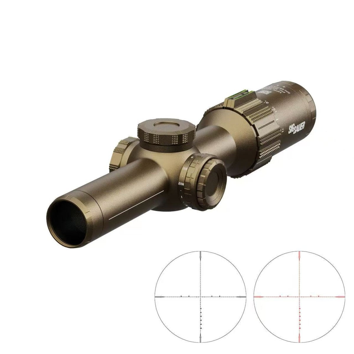 Sig Sauer TANGO 1 - 6x24mm Riflescope Tan - True Vision Tactical - SIG1-6TAN