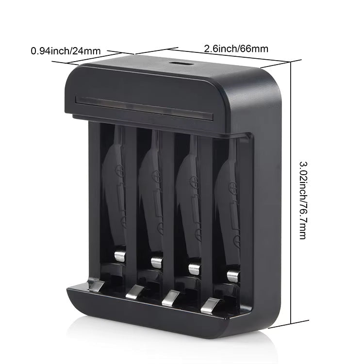 Soshine 4 - Slot AA/AAA Smart Charger for Li - ion 1.5V Rechargeable Batteries - True Vision Tactical - C01