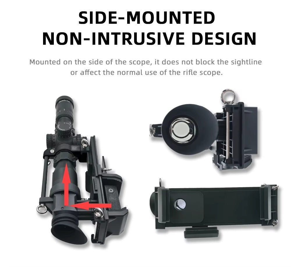 Starpheye 4K “Side Shot” Camera Adapter for Recording Through Your Optic (25.4/30/35mm) - True Vision Tactical - S1
