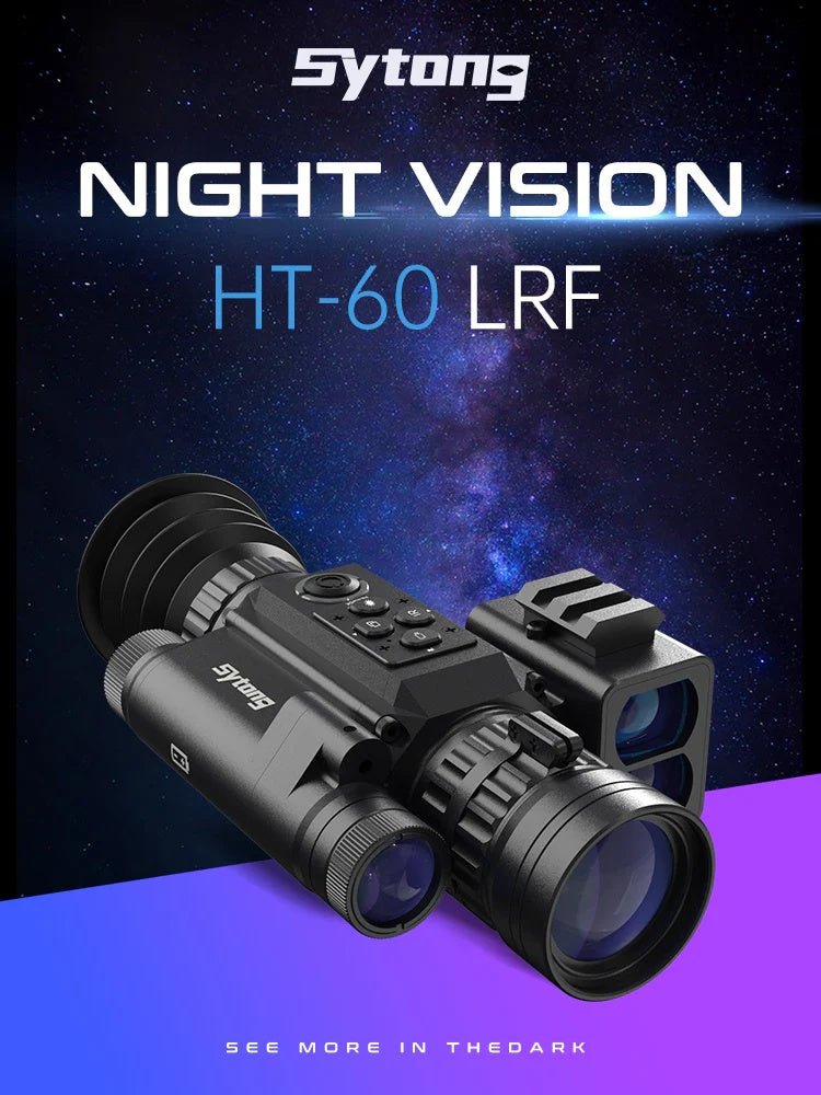 Sytong HT - 60 LRF Ballistics 940nm 3x - 8x Night Vision Rifle Scope - True Vision Tactical - HT-60LRF