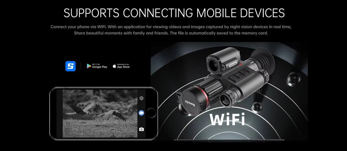 Sytong HT - 70LRF Night Vision Scope with Rangefinder - True Vision Tactical - HT-70LRF NEW MODEL