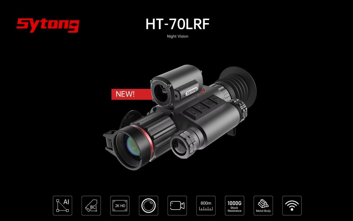 Sytong HT - 70LRF Night Vision Scope with Rangefinder - True Vision Tactical - HT-70LRF NEW MODEL