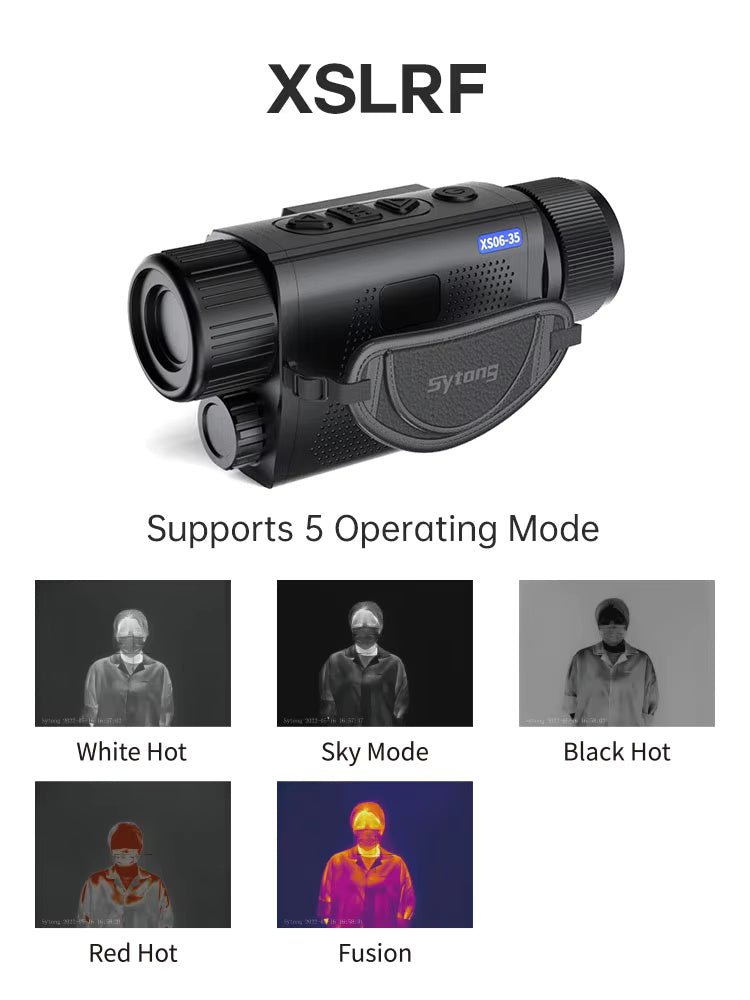 Sytong XS06 - 25LRF Handheld Thermal Monocular 640x480 with 1200m Laser Rangefinder - True Vision Tactical - XS06-25LRF