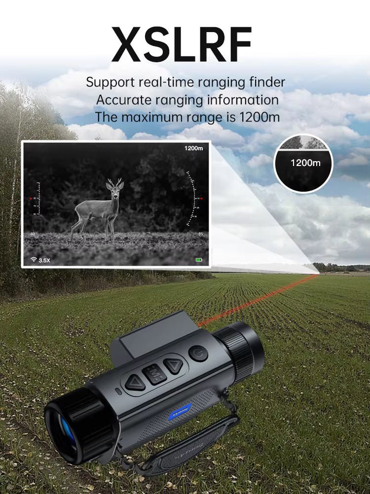 Sytong XS06 - 25LRF Handheld Thermal Monocular 640x480 with 1200m Laser Rangefinder - True Vision Tactical - XS06-25LRF
