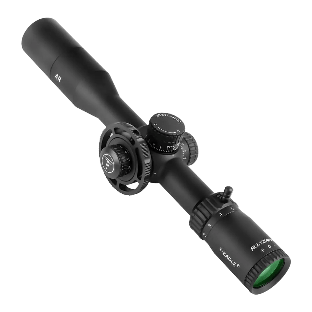 T - EAGLE AR 2 - 12X40 SFIR Compact Optical Sight Tactical Riflescope - True Vision Tactical - AR 2-12X40SFIR