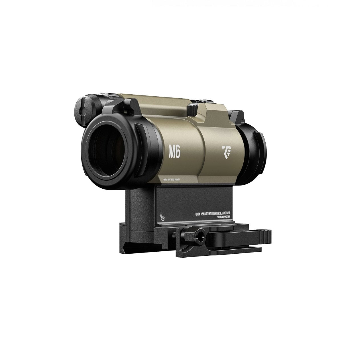 T - Eagle M6 1x25 Compact Red Dot Reflex Sight - Tan - True Vision Tactical - M6-Tan