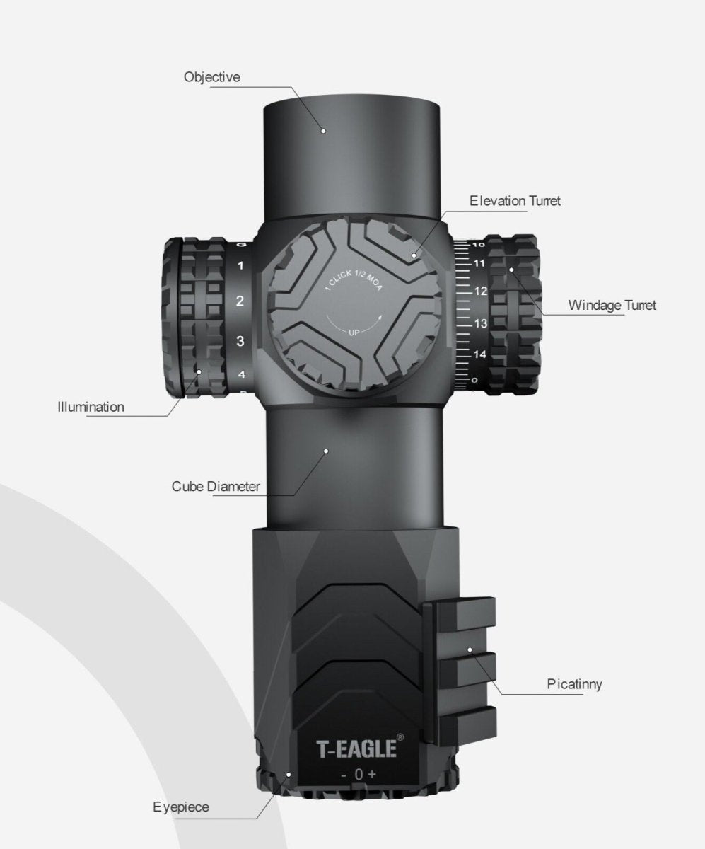 T - EAGLE MR PRO 3X30 IR Optic Sight - True Vision Tactical - MR PRO 3X30 IR