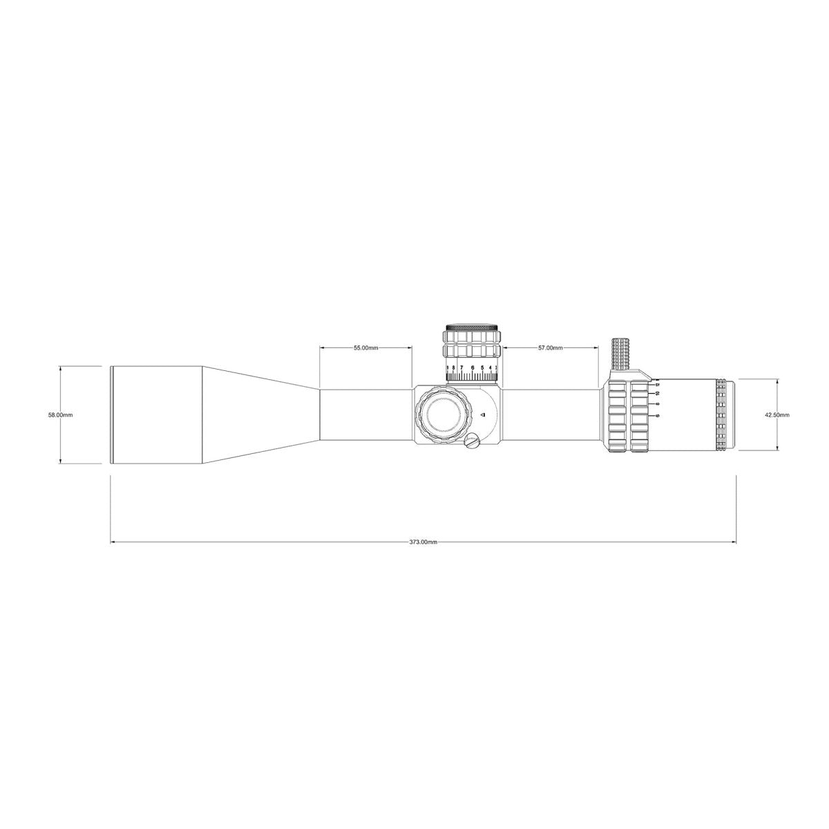 T-EAGLE VIPER GEN II 6–24x50 FFP Zero Stop Riflescope - MRAD - True Vision Tactical - VIPERGENII6-24x50FFP