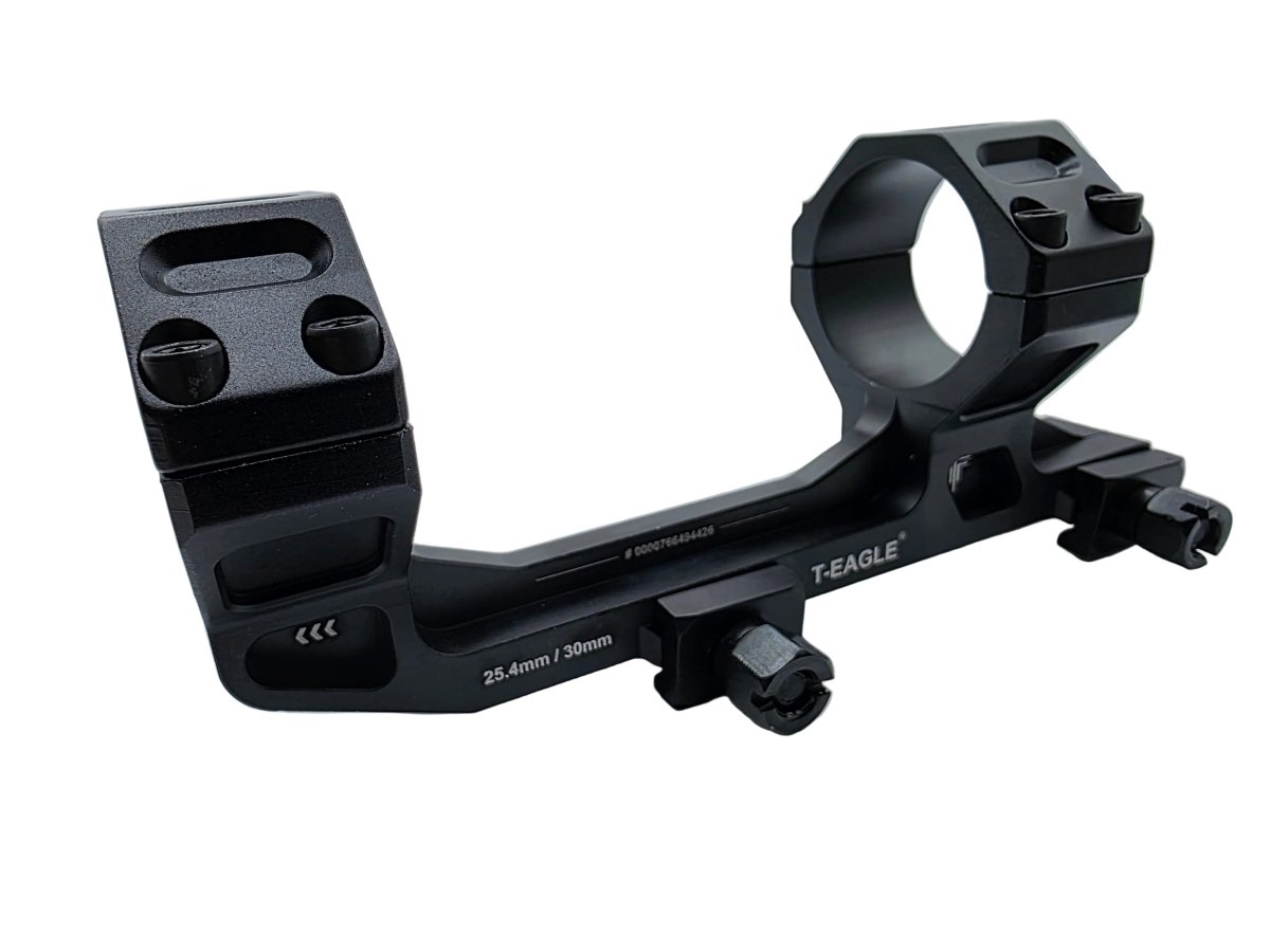 T - Eagle Y037 Low One - Piece Mount Base (25/30mm) - True Vision Tactical - Y037BK