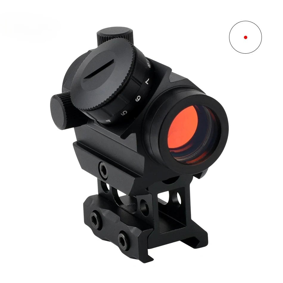 T1 Reflex Red Dot Sight with Riser - 20mm rail - True Vision Tactical - T1