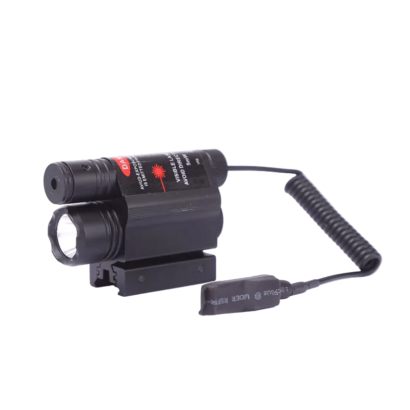 T6 Tactical Red Laser + LED Flashlight Combo (11mm / 20mm Mount) - True Vision Tactical - T6R