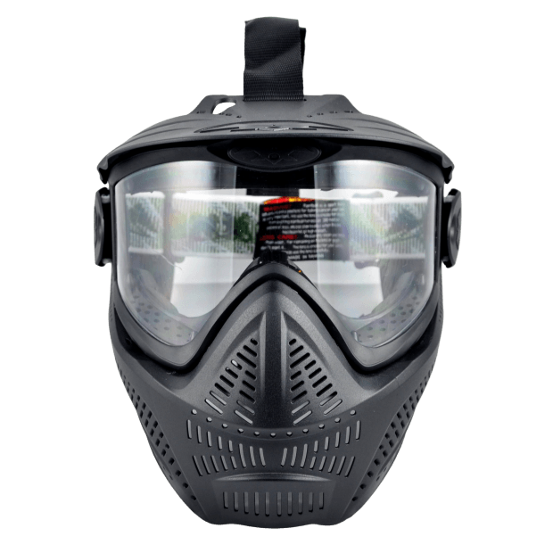 Thermal Lens Tactical Mask - Black with Clear Lens - True Vision Tactical - BORJYE