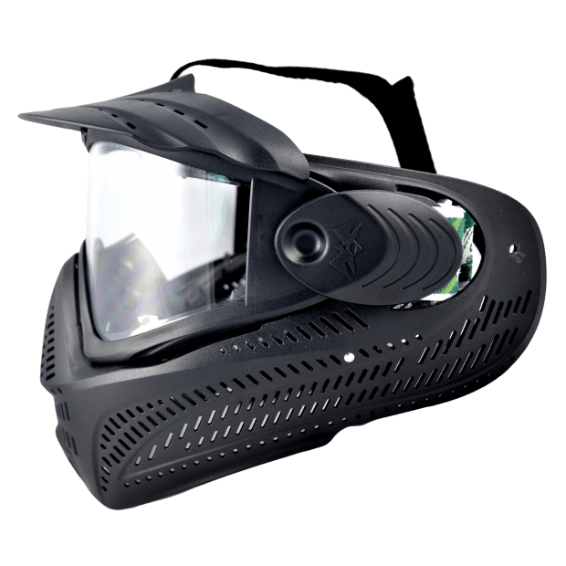Thermal Lens Tactical Mask - Black with Clear Lens - True Vision Tactical - BORJYE