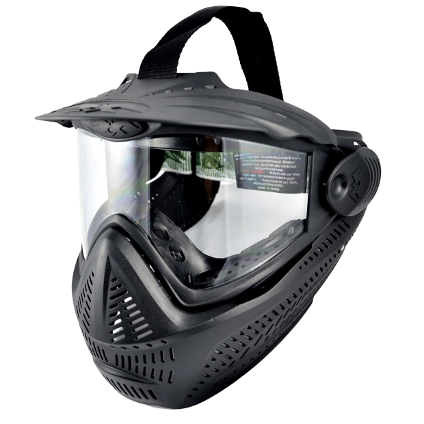 Thermal Lens Tactical Mask - Black with Clear Lens - True Vision Tactical - BORJYE