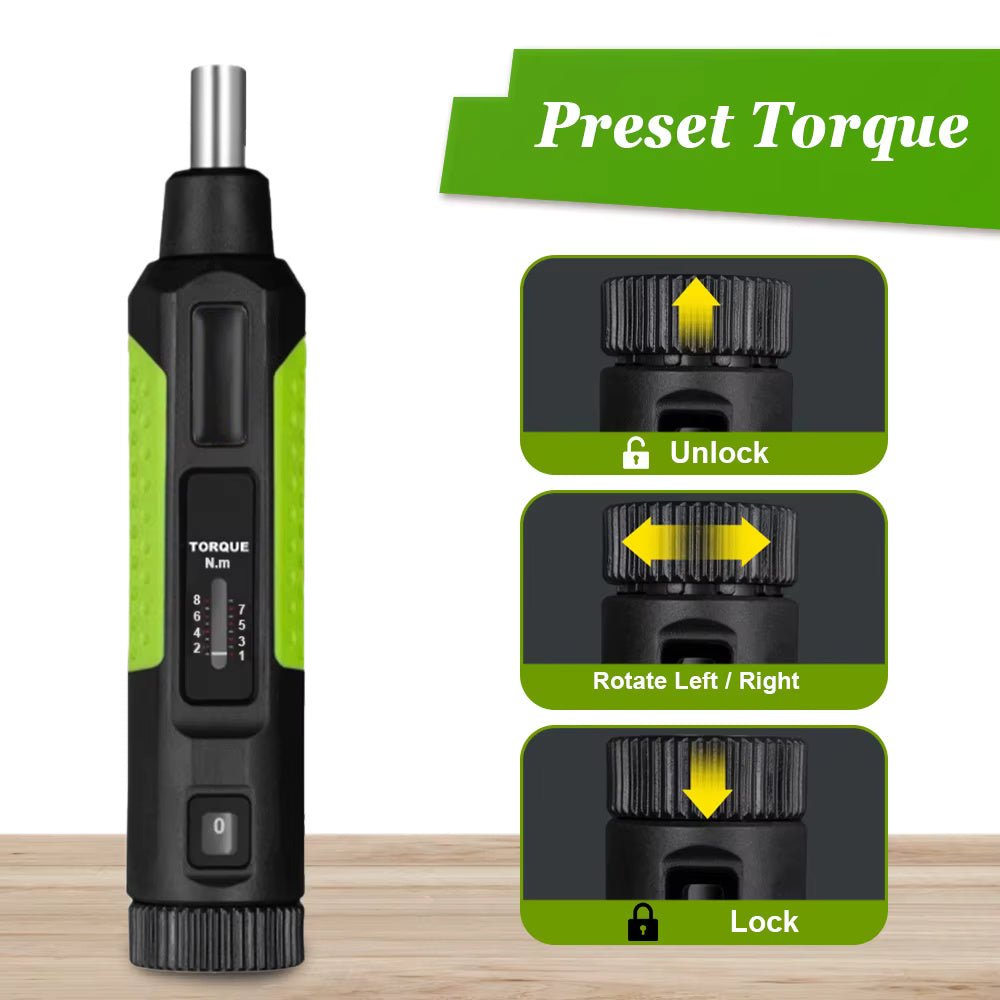 Torque Screwdriver 1/4" Drive, 1–8 N·m, Click-Type - True Vision Tactical - P62200-1