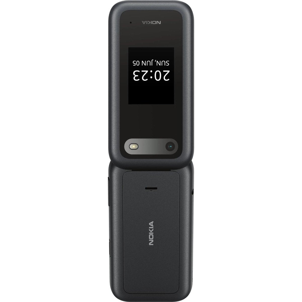 Unlocked Nokia 2660 Flip 4G VoLTE Dual SIM FM Radio 128MB Flip Mobile Phone (Black) - True Vision Tactical - 653342