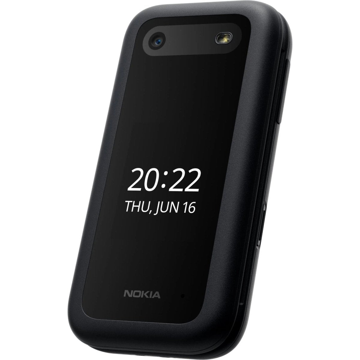 Unlocked Nokia 2660 Flip 4G VoLTE Dual SIM FM Radio 128MB Flip Mobile Phone (Black) - True Vision Tactical - 653342