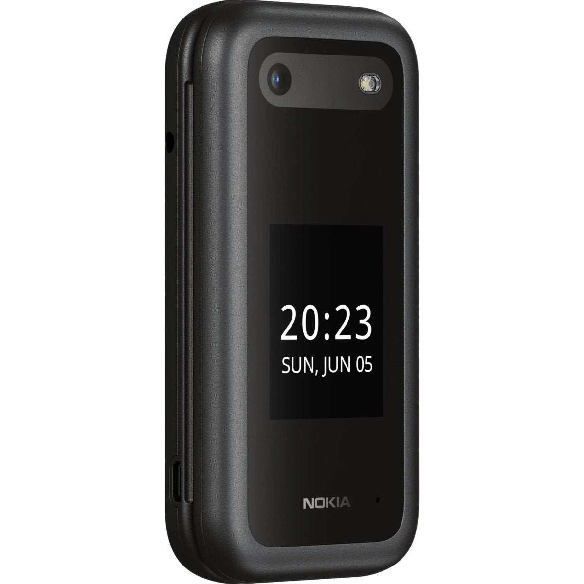 Unlocked Nokia 2660 Flip 4G VoLTE Dual SIM FM Radio 128MB Flip Mobile Phone (Black) - True Vision Tactical - 653342
