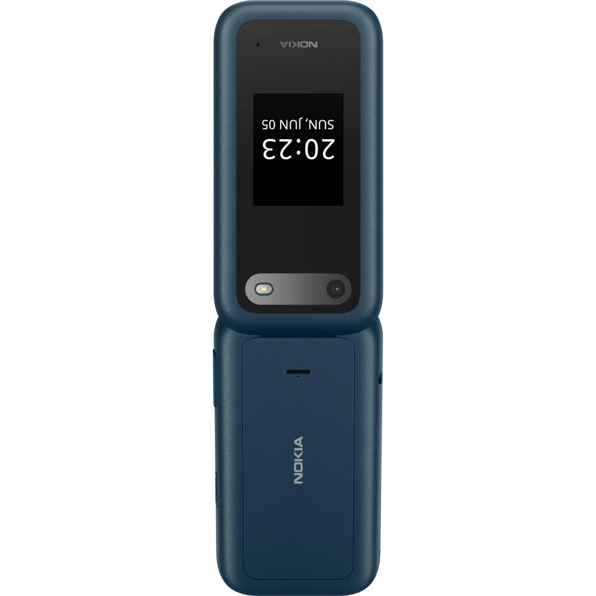 Unlocked Nokia 2660 Flip 4G VoLTE Dual SIM FM Radio 128MB Flip Mobile Phone (Blue) - True Vision Tactical - 653343